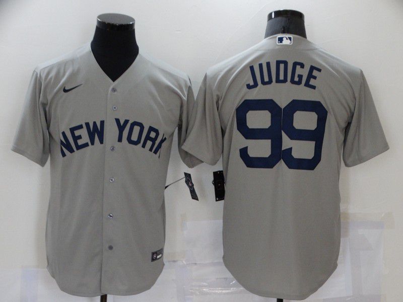 Men New York Yankees 99 Judge Grey Game 2021 Nike MLB Jersey